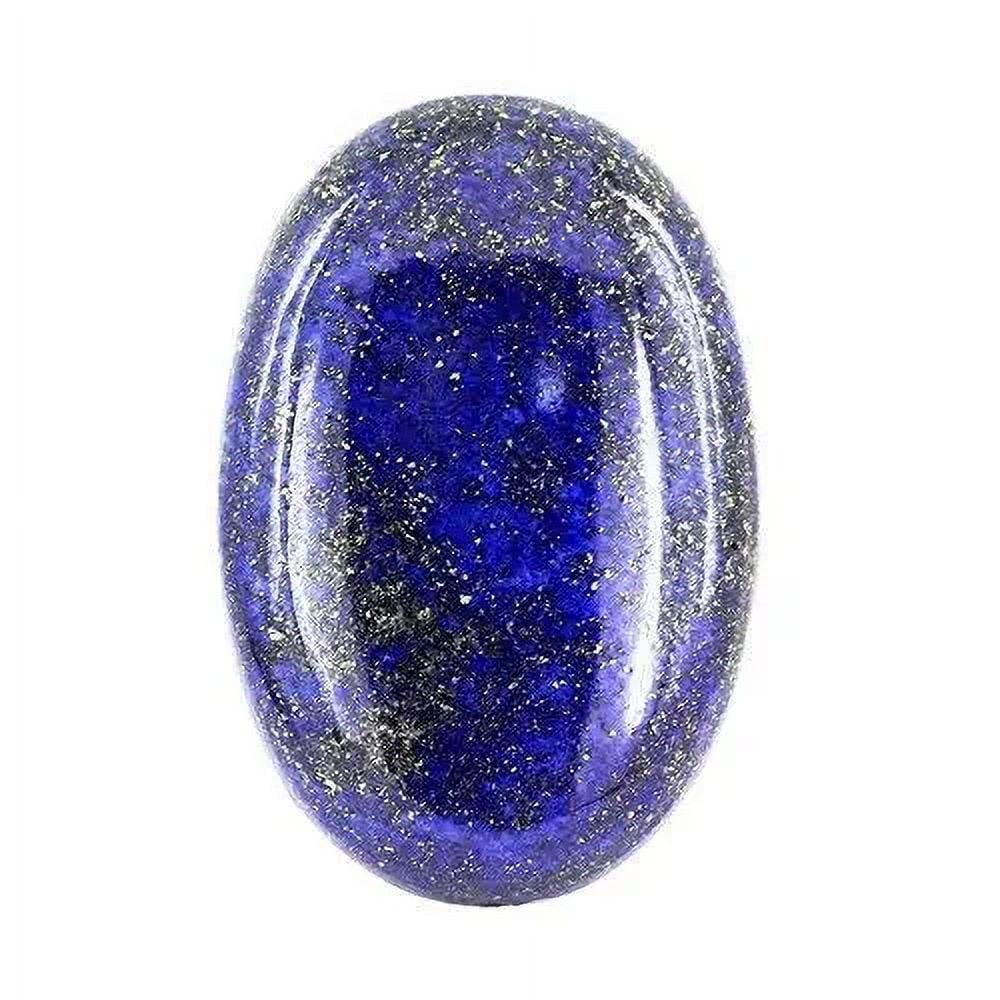 Anello Regolabile Uomo In Lega Panchdhatu Placcata Oro Con Lapislazzuli Naturale Blu 14,25 Ratti – Qualità AA++, Certificato - 4