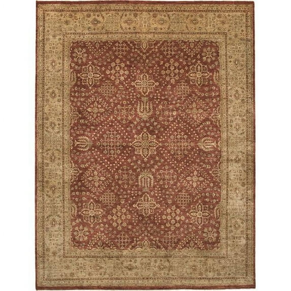 Khyber Joshegan Brick & Cream Area Rug - 4 x 6 ft.