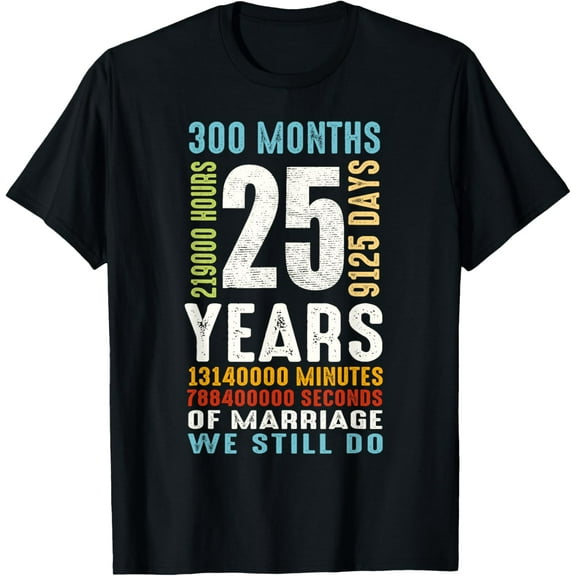 Ki 25 Years Wedding Anniversary Costume Couple Matching T-Shirt