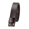 thumbnail image 1 of KiBcsLic Belt Belt Belt for men without adjustable casual buckle western heavy duty spare Dark Brown, 1 of 9