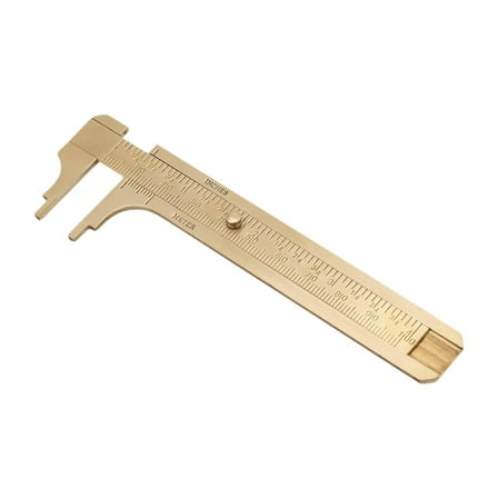 KiBcsLic Brass Caliper Mini Tool Retro Miniature Brass Measuring Tool for Measurement