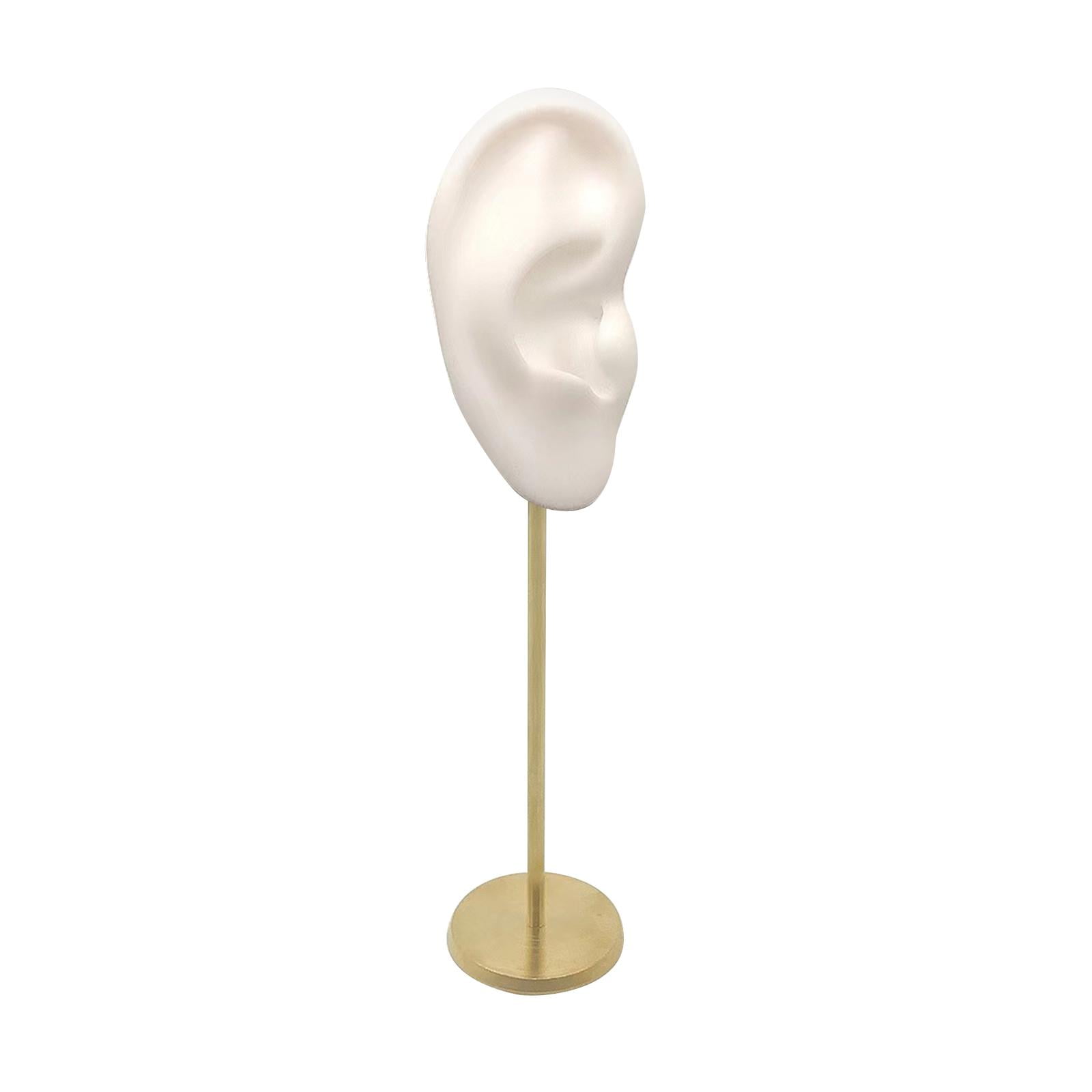 KiBcsLic Earring Display Holder Human Ear Model Stud Holder Soft ...