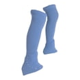 thumbnail image 1 of KiBcsLic Figure Skating Leg Warmers Knitting Long Leg Warmers Skating Socks High Footless Blue, 1 of 9