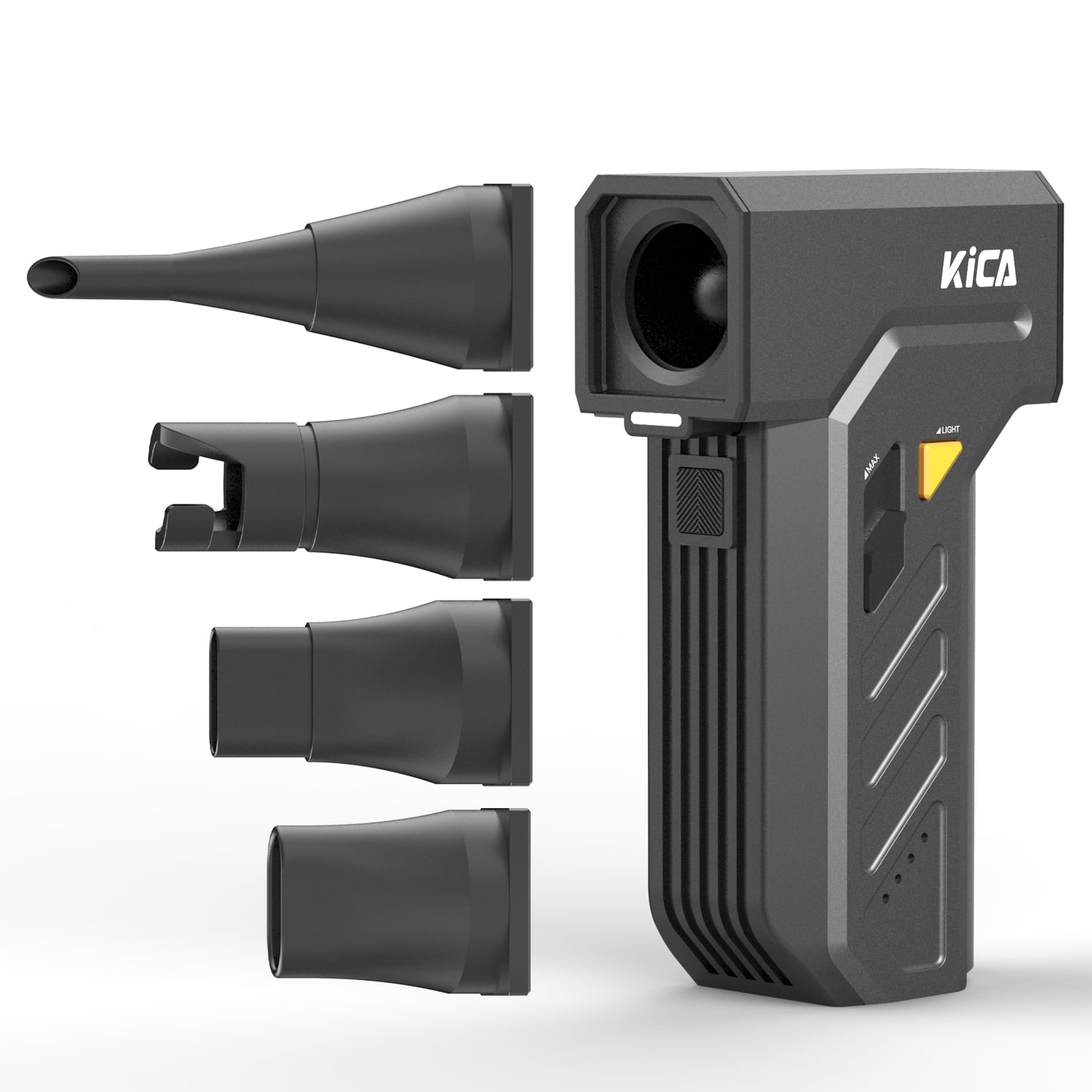 KiCA JetFan Ultra - Cordless Electric Air Duster, 13000RPM, LED Lights, 4000mAh Battery, Canned Air Replacement for Electronics, Car, and Home Use