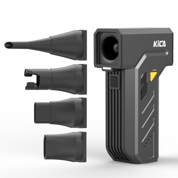 KiCA JetFan Ultra - Cordless Electric Air Duster, 13000RPM, LED Lights, 4000mAh Battery, Canned Air Replacement for Electronics, Car, and Home Use