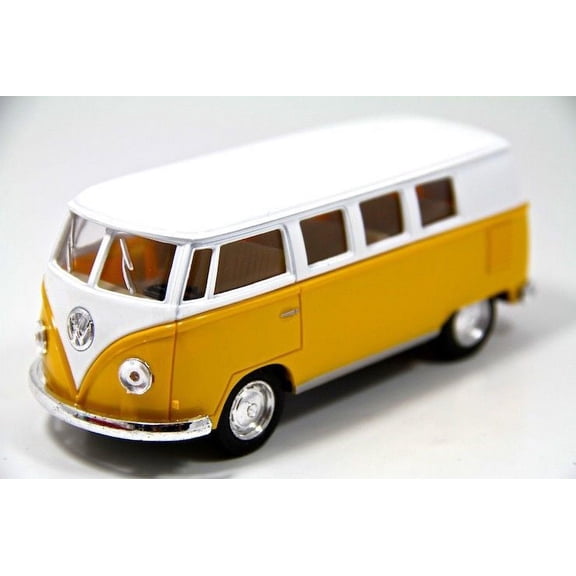 5" Kinsmart Classic 1962 Volkswagen Bus Van Diecast Model Toy 1:32 VW- Yellow
