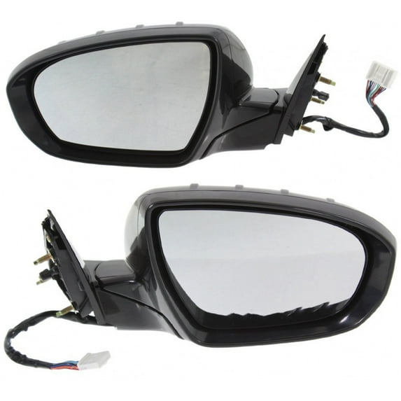 For Kia Cadenza 2014 2015 2016 Door Mirror Driver & Passenger Side Pair | Power | Heated | w/Memory | w/Signal Indicator | w/Puddle Light | Power Folding | Paint to Match | For 876103R701 | KI1320172