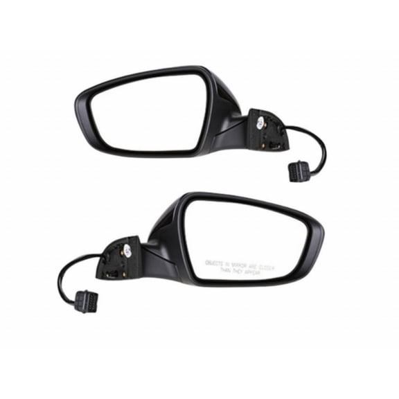 For Kia Forte 2017 2018 Door Mirror Driver and Passenger Side | Pair | Rear View | Outer | w/ Signal Light & Puddle Light | Power Folding | KI1320214, KI1321214 | 87610B0030, 87620B0030