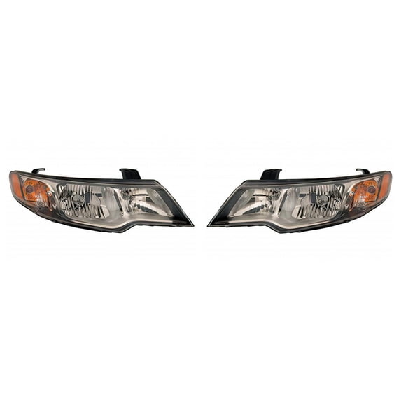 For Kia Forte/Forte Koup 2010 2011 2012 Headlight Assembly Driver and Passenger Side | Pair | Composite | KI2502144, KI2503144 | 921011M031, 921021M031