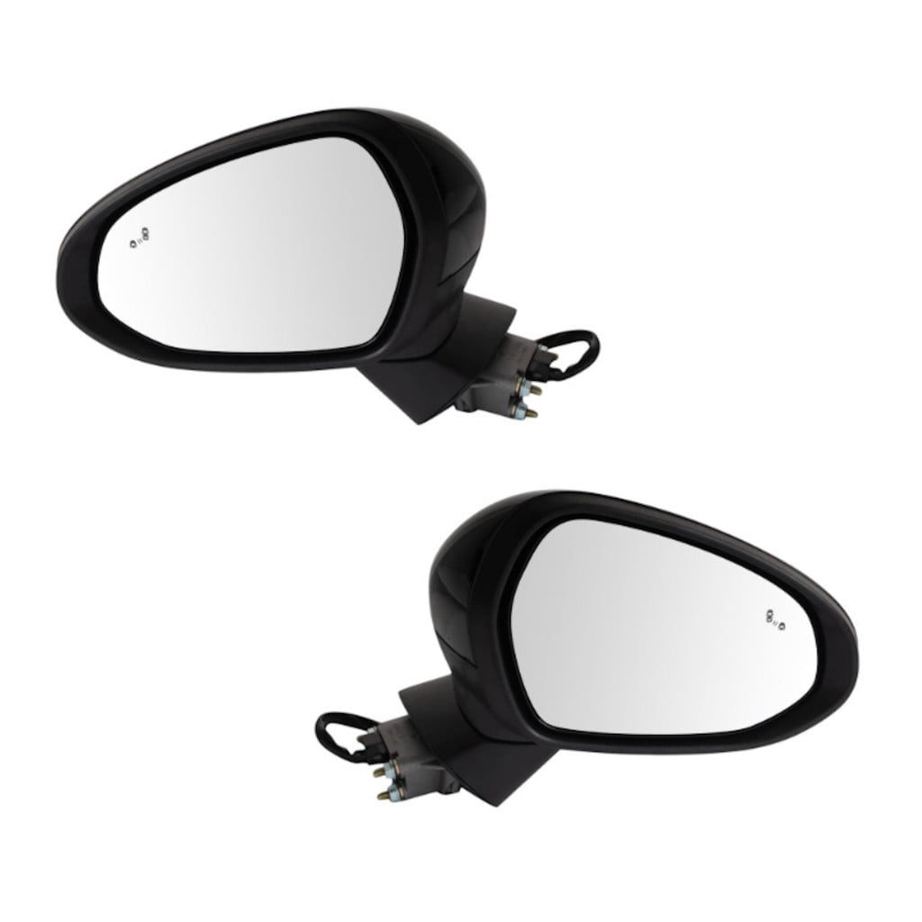 For Kia K5 2021 2022 Door Mirror Driver And Passenger Side | Pair | Power | Fits GT Line | w/ Blind Spot Detection/Heated Glass/Turn Signal | Textured Base | Paint to Match Cap | KI1320246, KI1321246