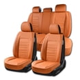thumbnail image 1 of for Kia K5 2021-2026 Car Seat Cover, Orange Car Seat Covers, Faux Leather 5 Piece Full Set Anti-Slip Lining Easy to Clean & Maintain, Pet Car Seat Covers, 1 of 9