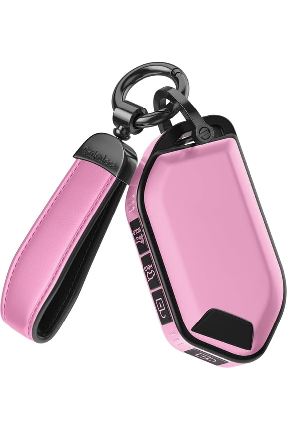 for Kia Key Fob Cover Accessories- Matte TPU Key Fob Cover with Leather Keychain for Telluride，Carnival,K5 gt line，K5，Forte，K4，Sorento，Sportage and More. Iceberry Powder-Model 1,Model 1