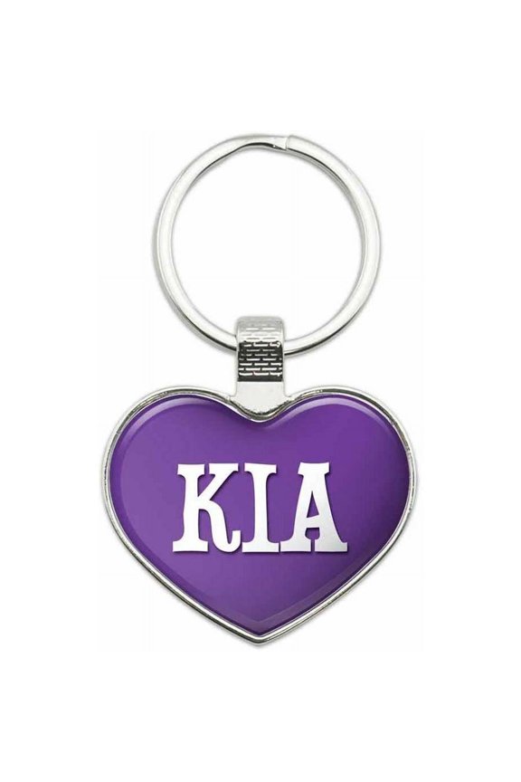 - Names Female Metal Heart Keychain Key Chain Ring, Purple