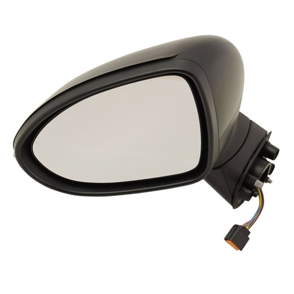 For Kia Rio 2012 13 14 15 16 2017 Door Mirror Driver Side | Power Glass | Heated | Paintable | With Signal Light | Power Folding | Replacement For KI1320188 | 876101W151, 876071W000