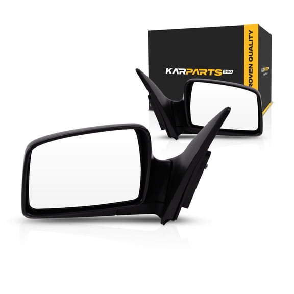 For Kia Sportage 2005 06 07 08 09 2010 Door Mirror Driver and Passenger Side | Pair | Power | Non-Heated | Black | Replacement For 87610-1F000, 87620-1F210 | KI1320132, KI1321132