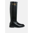 thumbnail image 1 of Kiang Metal Chain Link Detail Calf Boots, 1 of 9