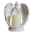 thumbnail image 1 of KiaoTime 9 Praying Angel Figurine Wings Angel Flamless LED Candle with 6H Timer, 1 of 7