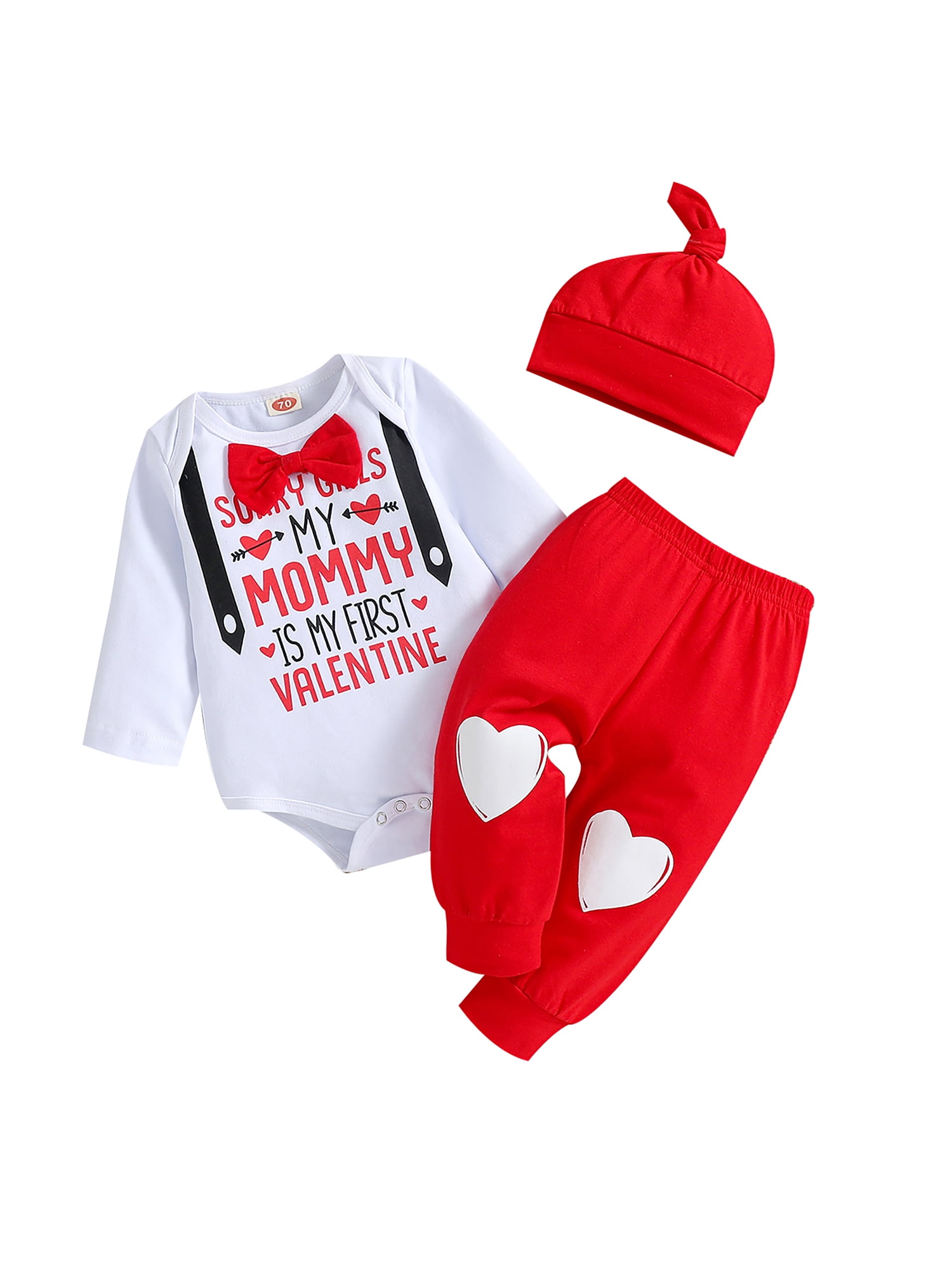 Kiapeise AmShibel My First Valentine's Day Baby Boy Clothes Outfits ...