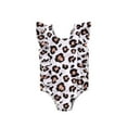 thumbnail image 1 of Kiapeise Baby Girl One-piece Swimsuit Leopard Print Sleeveless Ruffles Swimwear, 1 of 6