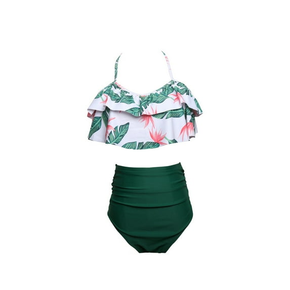 Kiapeise Baby Girls Bikini Swimsuit Set Family Matching Mother Girl Swimwear Baithing Suit