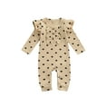 thumbnail image 1 of Kiapeise Baby Girls Valentine's Day Romper Heart Print Long Sleeve Jumpsuit, 1 of 8