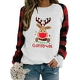 thumbnail image 1 of Kiapeise Christmas Sweater Crewneck Sweatshirts Pullover Tops for Women Vintage Funny Graphic Long Sleeve Jumper, 1 of 9