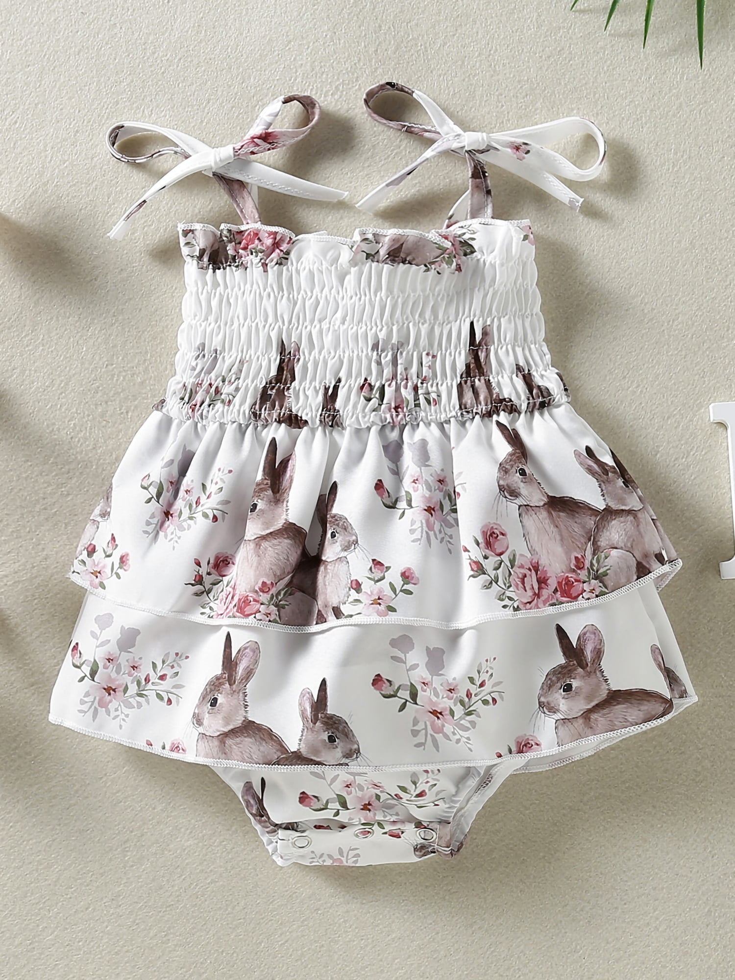 New Born Baby Girl  Dress With Bunny Style main image 1