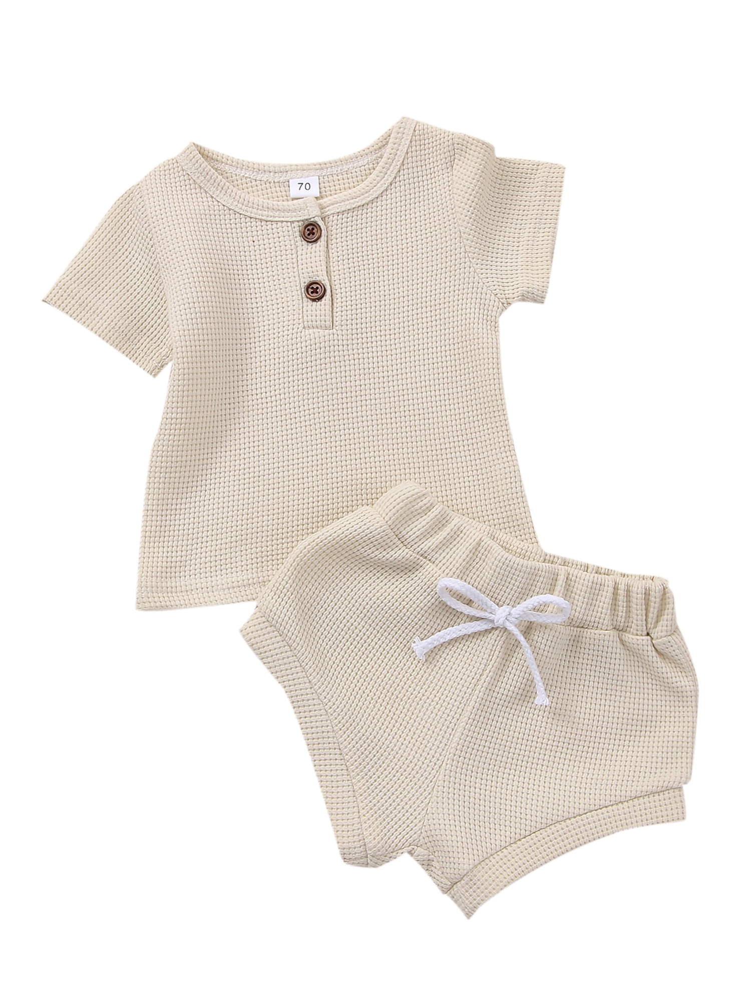 Baby Shirt & Shorts Set - Soft Cotton Summer 2-Piece Casual Outfit for Infants 3-9 Months main image 1