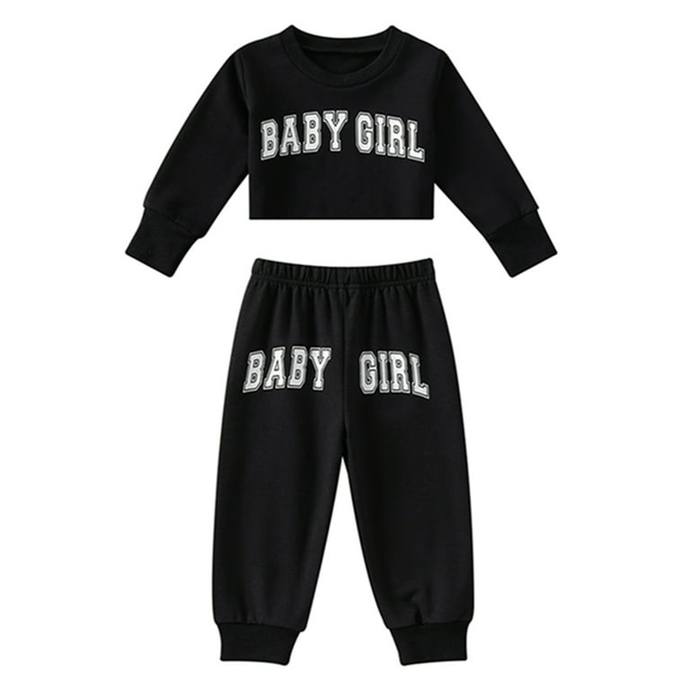 Baby Girl Sweatpants - Black