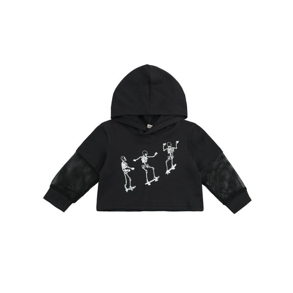 Kiapeise Little Girls Boys Hoodie, Printing Long Sleeve Hooded Tops Clothes