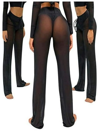 Womens Pants Sexy Transparent Women Long Flare Hips See Through Sheer Black  Causual Amp Capris Pantalon Pantalones From Reback03, $47.72
