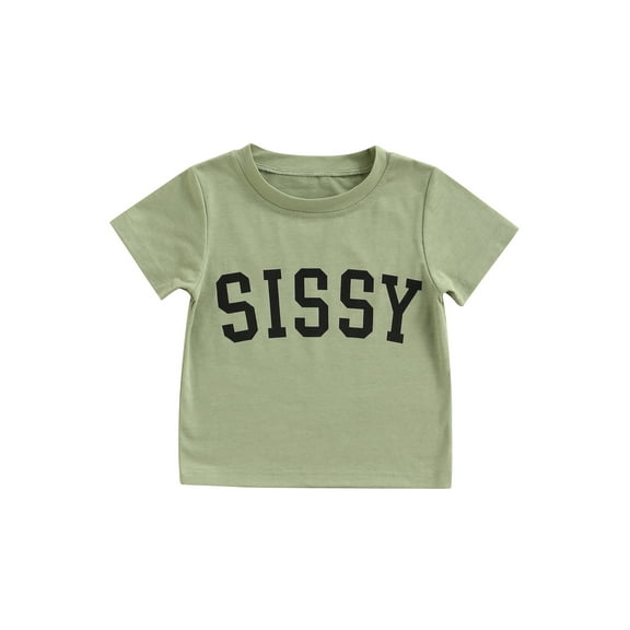 Kiapeise Toddler Baby Girl Boy Funny Short Sleeve Cotton T Shirts Tops Tee Clothes