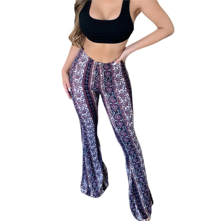 Yasala Flared Leggings Wild Animal Print Africa Color Yoga Pants for Women  Fitness Stretch Bottoms S-XXL Multicoloured at  Women's Clothing store