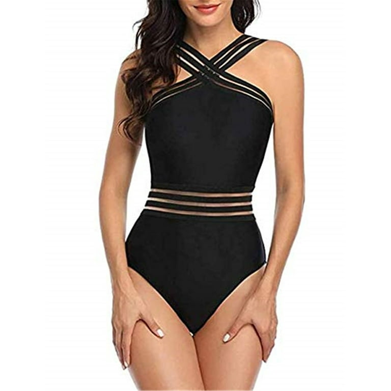 Cross deals shoulder swimsuit