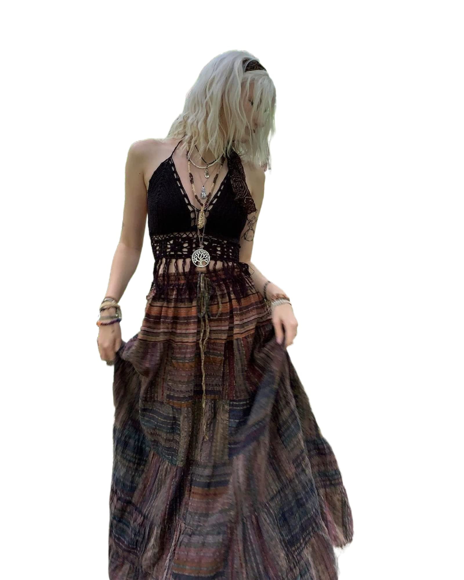 90s Grunge Long Skirt Outfit Long Black Skirt Grunge Fairy Outfit TikTok
