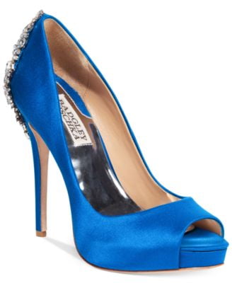 Kiara Embellished Peep-Toe Evening Pumps - Walmart.com