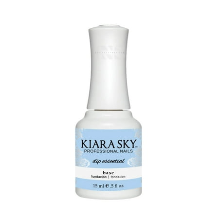 Kiara Sky Dip Essential Base. Base Layer Polish for Powder Manicure, 0.5 Ounces