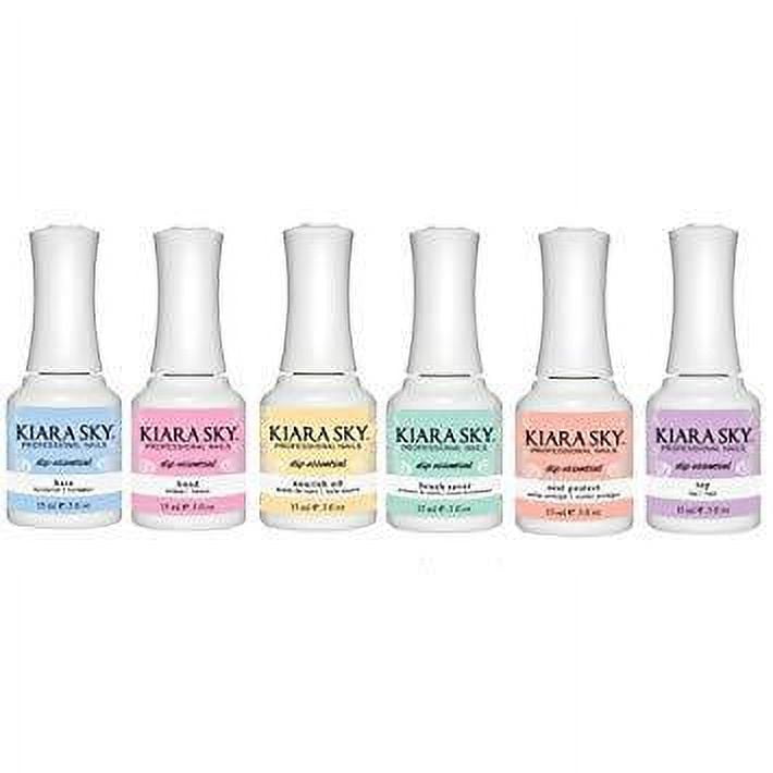 Kiara Sky Dipping Powders Essentials Kit (Steps 1-6). Complete and Easy-to-Use Powder Manicure Dipping Kit. NEW