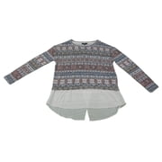 Kiara Womens Size XX-Large Lightweight Sweater with Mock Undershirt, Sahara