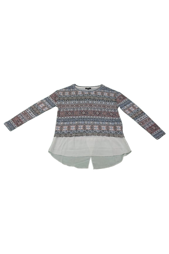 Kiara Womens Size XX-Large Lightweight Sweater with Mock Undershirt, Sahara