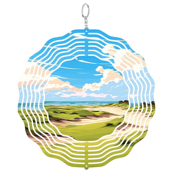 Kiawah Island Golf 3D Wind Spinner Kinetic Hanging Yard Decoration
