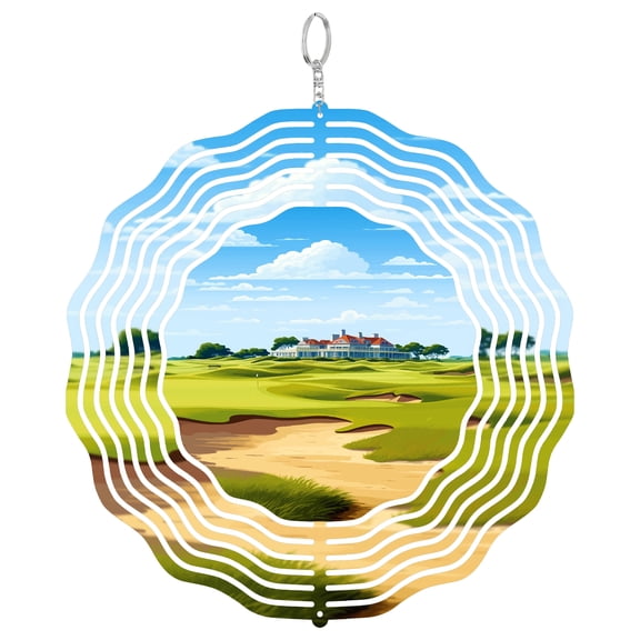 Kiawah Island Golf 3D Wind Spinner SC Course Landscape Decor
