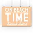thumbnail image 1 of Kiawah Island, South Carolina - On Beach Time - Simply Said - Lantern Press Artwork (36x54 Giclee Gallery Print, Wall Decor Travel Poster), 1 of 1