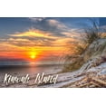 thumbnail image 1 of Kiawah Island, South Carolina, Sunset on Beach, Photography (36x54 Giclee Gallery Art Print, Vivid Textured Wall Decor), 1 of 3