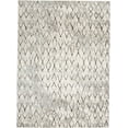 thumbnail image 1 of Kiba Contemporary Distressed Rug, Ivory/Charcoal, 10ft-2in x 13ft-9in Area Rug, 1 of 7