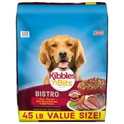 Kibbles 'n Bits Bistro Oven Roasted Beef, Vegetable & Apple Flavors Dry Dog Food, 45 lb. Bag