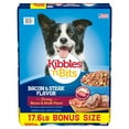 thumbnail image 1 of Kibbles 'n Bits Bacon & Steak Flavor Dry Dog Food, 17.6-Pound Bag, 1 of 13
