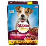 Kibbles 'n Bits Bistro Mini Bits, Oven Roasted Beef, Vegetable & Apple Dry Dog Food, 16 lb. Bag