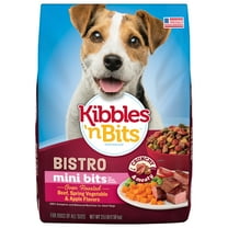Kibbles ‘n Bits Bistro Mini Bits Small Breed Dry Dog Food Beef & Apple, 3.5 lb. Bag