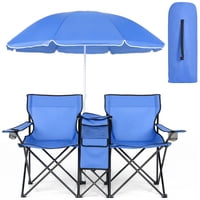 COWIN Outdoor Foldable Double Camping Chair with Umbrella (3 Colors)